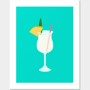 Pina Colada - Pineapple Coconut Rum Posters and Art